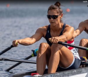Former Nutritional Sciences student, Sophia Vitas (’16), competing for Team USA in the women’s double sculls