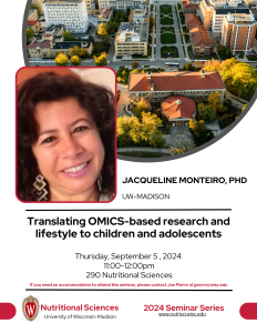Jacqueline Monteiro Seminar – Thursday, Sept 5th